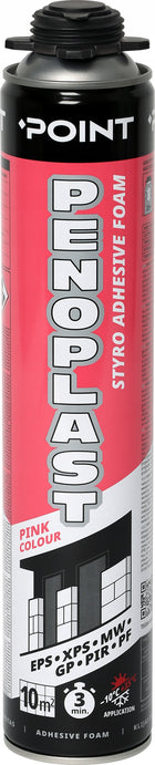 Pianoklej do styropianu EPS XPS PF MW GP zimowy szybki 800ml na 10m2 płyt pianka klejąca, mocowanie izolacji termicznej