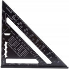 Kątownik stolarski ciesielski 190mm aluminiowy podziałka solidny precyzyjny ekierka do wyznaczania kątów, narzędzie
