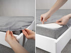 Prześcieradło z gumką 160x200 różne kolory na materac 25cm poliester, do łóżka, tekstylia sypialniane