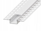 Profil LED Aluminiowy Do Płyt GK Gipsowych Wpuszczany Regips 2m Klosz Biały listwa na taśmę oświetleniową, montaż w