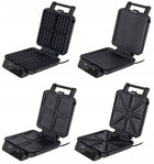 Opiekacz do kanapek 4w1 panini grill elektryczny gofrownica sandwich 2200W nominalna czarny