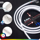 Zestaw taśma LED neon 15m RGB 1x15m aplikacja BT tuya pilot zasilacz montaż wielobarwna, ściemniana IP67 24V 120W do