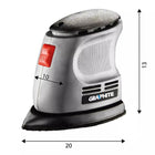 Szlifierka oscylacyjna delta 105W graphite 59G335 do narożników i trudno dostępnych miejsc, zasilanie 230 V, masa 0,9 kg
