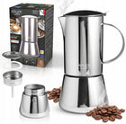 Kawiarka zaparzacz do kawy Espresso 6 filiżanek - 350ml stal nierdzewna moka, na indukcję, możliwość mycia w zmywarce