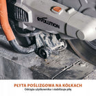 Elektryczna przecinarka tarczowa do betonu Evolution R350DCT 350 mm piła do posadzek, bruzdownica, głębokość cięcia 130