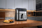 Frytkownica beztłuszczowa 1800W airfryer 8l nieprzywierająca 12 programów srebrny/szary