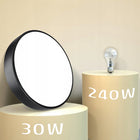 Lampa LED z czujnikiem ruchu zmierzchu Sufitowa Plafon Czarna 40cm 30W okrągła oprawa oświetleniowa do wnętrz