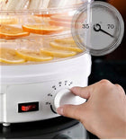 Duża suszarka do ziół grzybów owoców warzyw MOC 600W 5 tacek regulacja temp bezbarwny