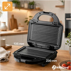 Opiekacz do kanapek panini grill toster elektryczny gofrownica 3W1 mocny nominalna czarny