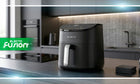 Frytkownica beztłuszczowa AIR fryer 5l 1500W frytownica 8 programów czarna czarny