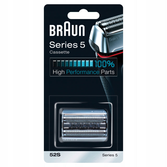 Braun Series 5 52S Wymienna głowica golarki elektrycznej - srebrna głowica do golarki srebrny/szary golarka
