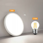 Lampa łazienkowa sufitowa lampa plafon LED biały 4000K do salonu IP44 24W okrągła oprawa ze zintegrowanym źródłem