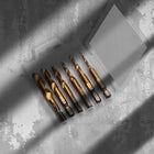 WIERTŁA GWINTUJĄCE HSS M3 - M10 GWINTOWNIKI ZESTAW GWINTOWNIKÓW 6 SZT do wkrętarki i wiertarki, do metalu, drewna i