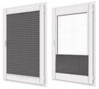 Roleta plisowana bezinwazyjna plisa LUX 56x150 cm osłona okienna, żaluzja harmonijkowa, montaż bez wiercenia, gładka