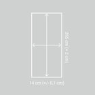 Lamele ścienne na płycie Vilo 265cm x 14,8cm satin cream panel dekoracyjny, okładzina do wnętrz, profil slim z