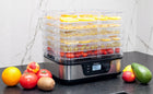 Suszarka do grzybów owoców BPA free dehydrator spożywczy, warzywa, zioła, 6 sit, regulacja temperatury 35–75°C, stal