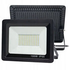 Halogen LED naświetlacz lampa 100W reflektor szkło hartowane 9000lm slim+ oprawa zewnętrzna IP66 4500K do ogrodu garażu