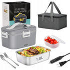 Przenośna elektryczna śniadaniówka 75W do samochodu i domu, podgrzewana bez wody, utrzymująca ciepło lunchbox 1800 ml