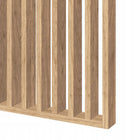 Ścianka lamelowa 275X58 CM DAB naturalny saragosa ścianka działowa z lameli ażurowy panel MDF, przegroda do wnętrz