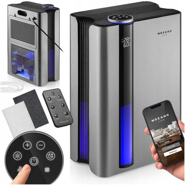 Osuszacz powietrza 2,5l pochłaniacz wilgoci oczyszczanie + wifi + jonizacja 60 w