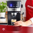 Ekspres do kawy ciśnieniowy kolbowy MPM MKW-13M mielona, espresso, americano, czarna, 15 bar, zbiornik 1,2 l, 1100 w