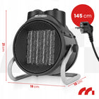 NAGRZEWNICA ELEKTRYCZNA GRZEJNIK FARELKA DMUCHAWA Z TERMOSTATEM 2kW grzewcza