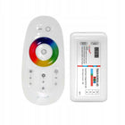 Zestaw 15m Taśma LED 5050 RGB + Biały P. dotykowy oświetlenie dekoracyjne wielokolorowe 230V 108W do pokoju