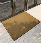 Duża wycieraczka wejściowa do butów zewnętrzna pod drzwi 3D brązowa 60X90CM mata gumowa pvc tekstylna 6 mm do