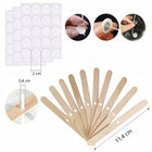 Knoty bawełniane 20cm 100szt uchwyty naklejki do produkcji świec, do wosku, rękodzieło DIY