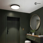 Plafon Natynkowy LED 50cm Okrągły Czarny Design, Sufitowy 50W 4000K 4250lm oświetlenie do pokoju, zintegrowane źródło