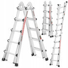Drabina przegubowa teleskopowa wielofunkcyjna uniwersalna higher Combo 4x5 aluminiowa do prac na wysokości udźwig 150