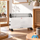 GRZEJNIK ELEKTRYCZNY ENERGOOSZCZĘDNY TERMOSTAT KONWEKTOR MOCNY 2000W 52 mm 34 mm grzewcza biały