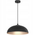 Lampa wisząca misa czarna sufitowa żyrandol glamour loft do salonu kuchni oprawa E27 1 punkt światła z tworzywa