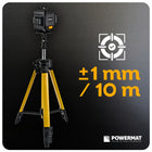Poziomica laserowa 4D 360° 16 linii laser krzyżowy zielony + statyw SET PRO niwelator do glazury, dokładność 1 mm