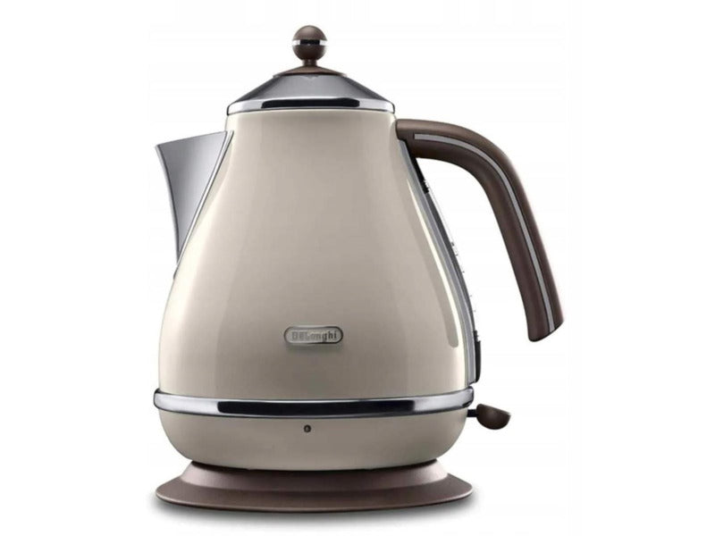 Czajnik elektryczny delonghi KBOV2001.BG Icona Vintage 1.7 l 2000 w beżowy/brązowy tworzywo sztuczne