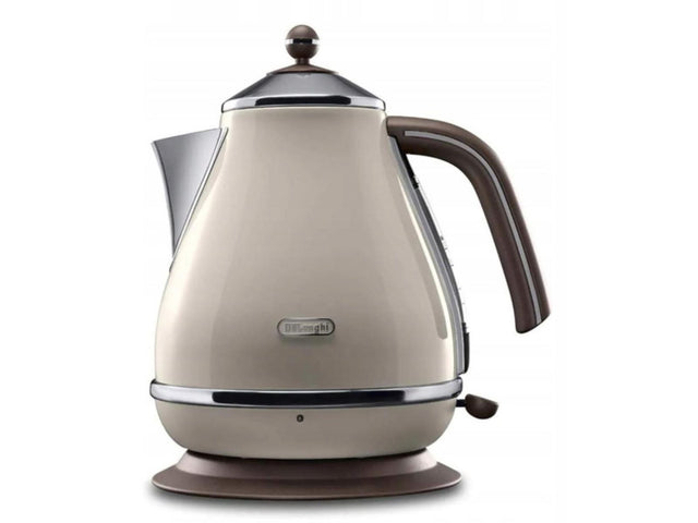 Czajnik elektryczny delonghi KBOV2001.BG Icona Vintage 1.7 l 2000 w beżowy/brązowy tworzywo sztuczne