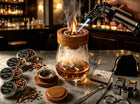 Zestaw do wędzenia whisky smoker z narzędziami, do drinków, barmański XXL aromatyzator koktajlowy, infuzor dymu, 10