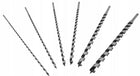 WIERTŁA KRĘTE ŚWIDRY DŁUGIE DREWNA ZESTAW WIERTEŁ spiralne, 6 szt., chwyt walcowy, mocowanie 1/4 cala