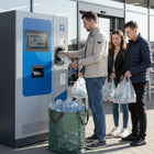 Kosz na butelki zwrotne kaucyjne 272l XXL mocny worek do segregacji duży pojemnik na odpady plastik szkło papier metal