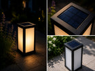 Lampion do Stroika na Grób znicz solarny lampa latarenka LED 28x14cm ozdoba nagrobna, dekoracja cmentarna, ponad 75 h