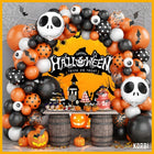 ZESTAW BALONÓW GIRLANDA BALONOWA HALLOWEEN PRZYJĘCIA ZESTAW DEKORACJA 116el nietoperze, wielokolorowe ozdoby imprezowe