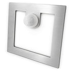Oprawa schodowa Oświetlenie Schodowe Czujnik ruchu i zmierzchu Q1 INOX 230V lampka do stopni, kwadratowa srebrna, 2 W