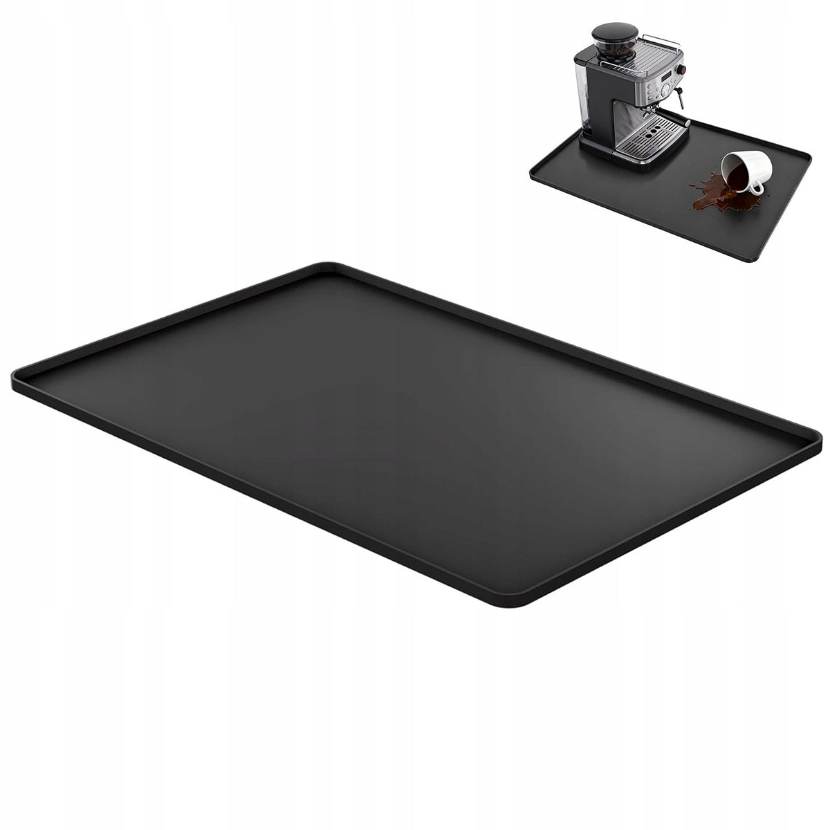 Mata pod ekspres do kawy – uniwersalna antypoślizgowa mata silikonowa 50x40CM ochrona blatu kuchennego, podkładka