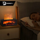 Nawilżacz powietrza kominek LED RGB dyfuzor aromaterapia timer + olejek nawilżacz ultradźwiękowy 10 w