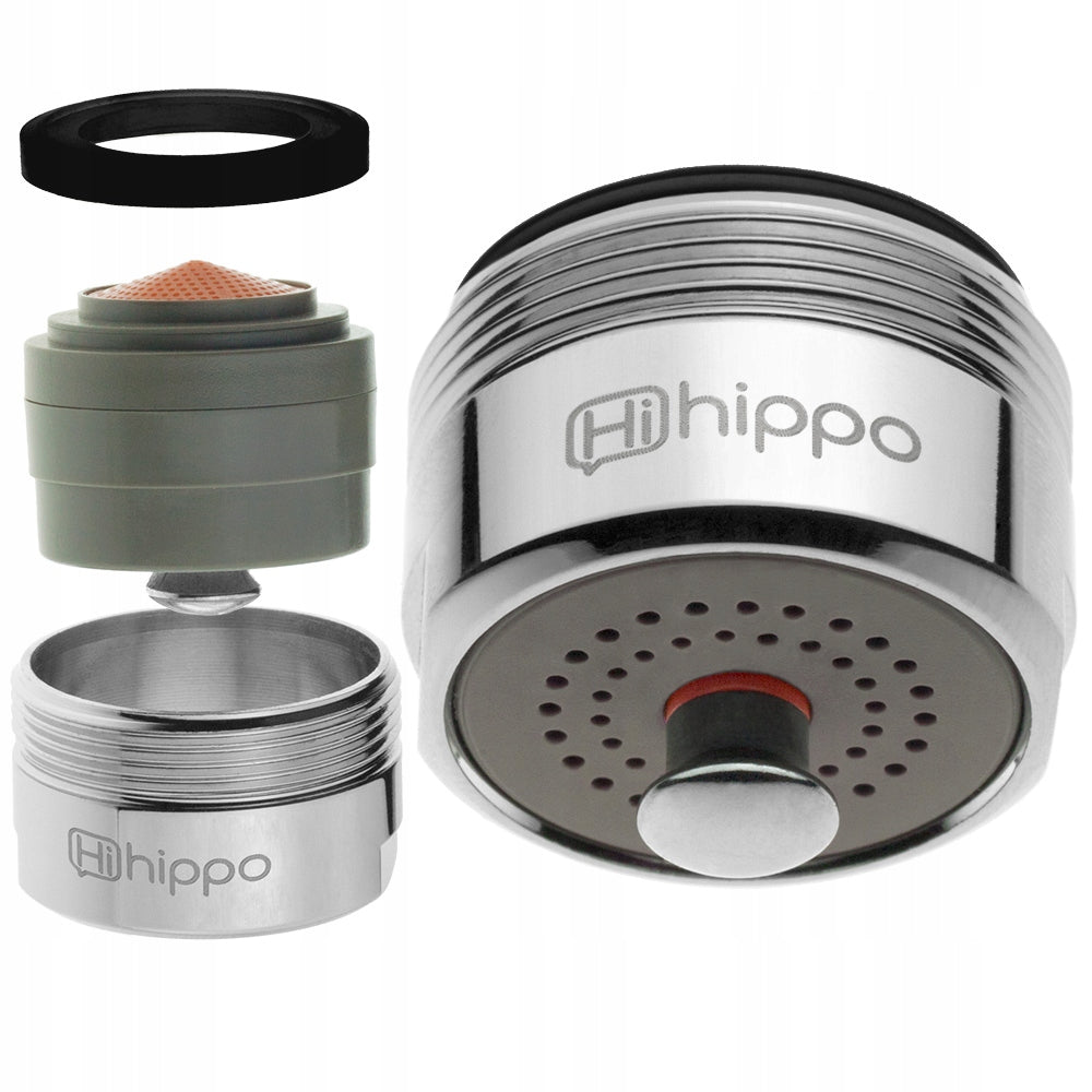 Perlator hihippo M24 przycisk start/stop oszczędza -84% wody końcówka kranu aerator do baterii, regulator strumienia