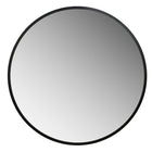 Lustro okrągłe ścienne wiszące industrialne loftowe w czarnej ramie 60 cm zwierciadło z metalową oprawą do dekoracji