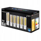 6x Żarówka LED G9 8W 4000K biały neutralny 230V do żyrandoli premium źródło światła rurkowe 500 lm do kinkietów i lamp