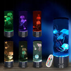 LAMPA DO AKWARIUM Z MEDUZAMI, LAMPA LAWOWA LED, LAMPKA NOCNA DO DOMU, BIURA dekoracyjna, stołowa, nastrojowe