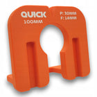 Szablon do złącza meblowego quick 100mm frez 14mm przyrząd montażowy do łączników, z tworzywa sztucznego