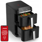 Frytkownica beztłuszczowa dwukomorowa tefal EY7528E0 10 l 2700 w Air Fryer czarny